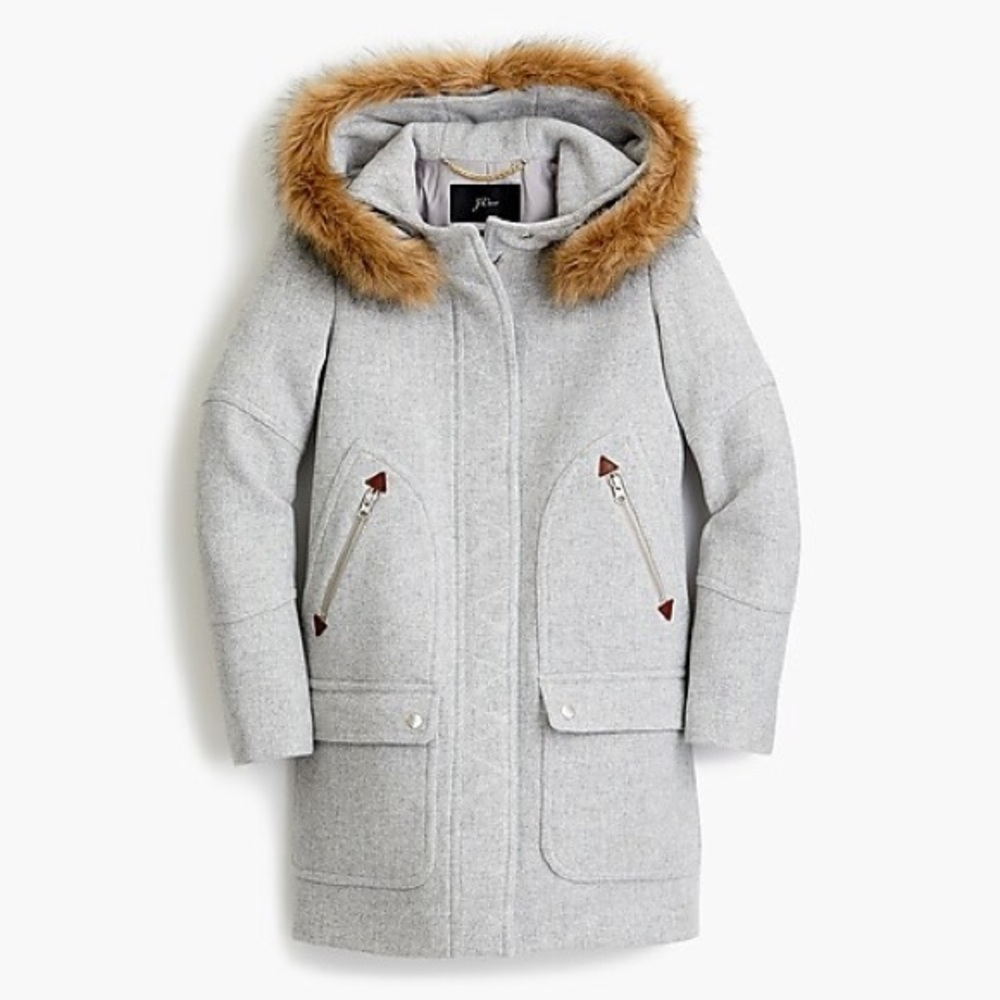J Crew Chateau Parka in Stadium cloth Wool